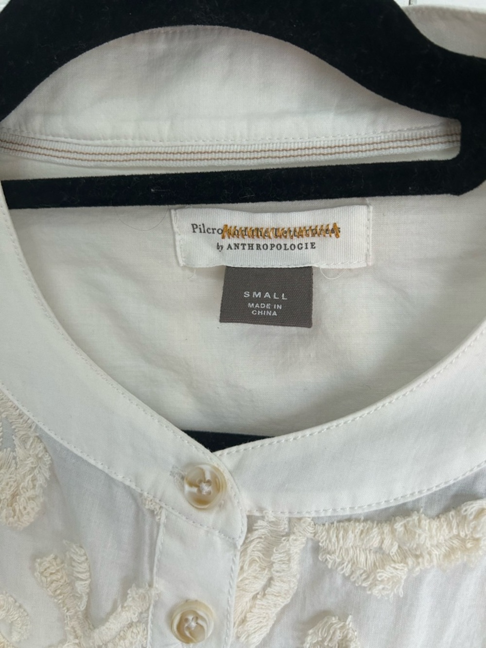 Pilcro The Whitney Embroidered Trapeze Buttondown - Picture 9 of 10